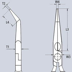 Pinza per montaggio piatto con profilo a croce 280 mm