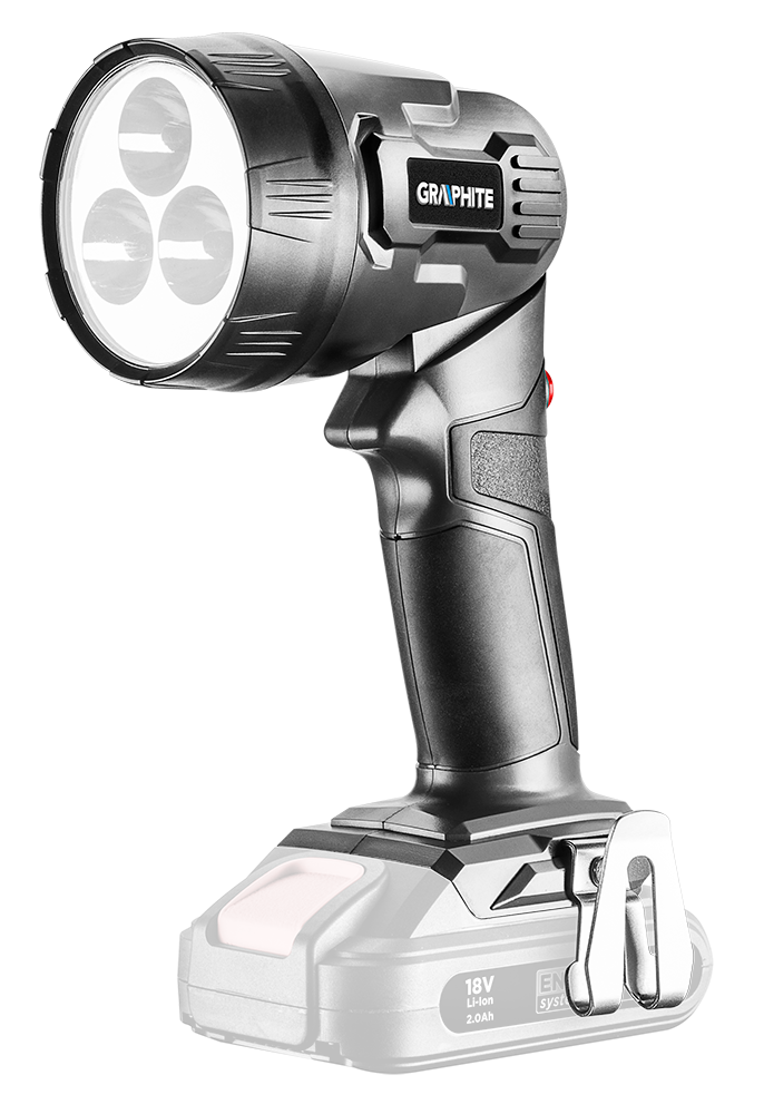 Lanterna recarregável de íon-lítio Energy+ 18v sem bateria