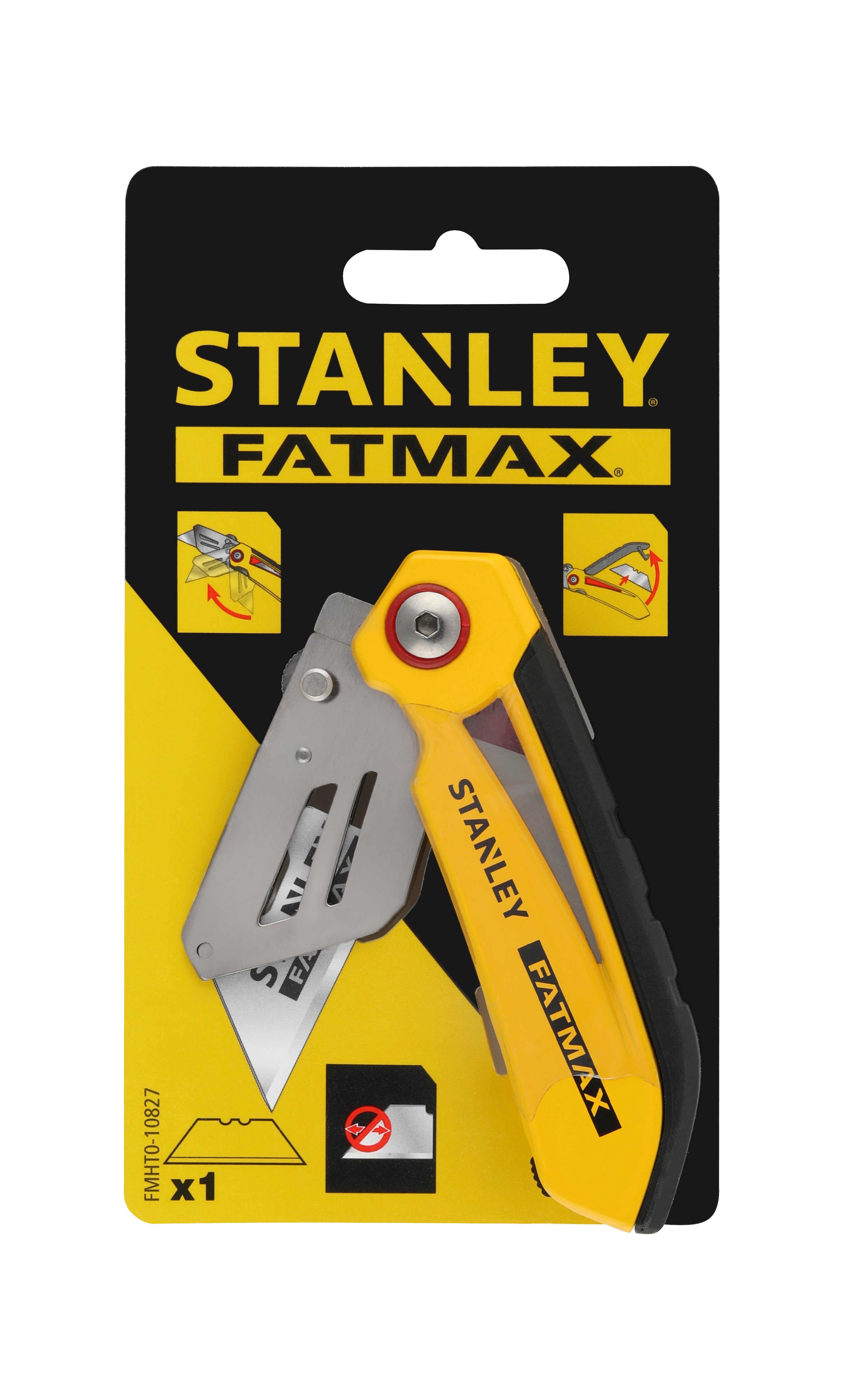 Fatmax trapetsformad fällkniv med blad