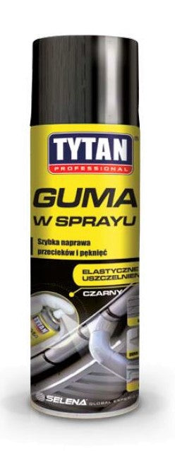 Titan Gummispray 400 ml Schwarz