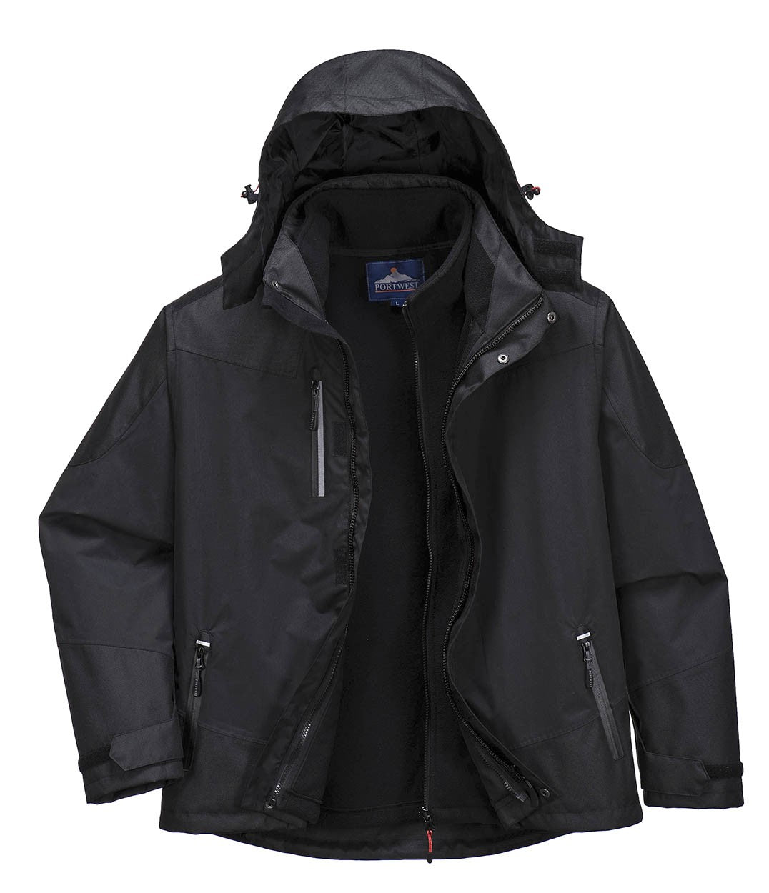 Insulated Jacket 3in1 S553 Black Xl