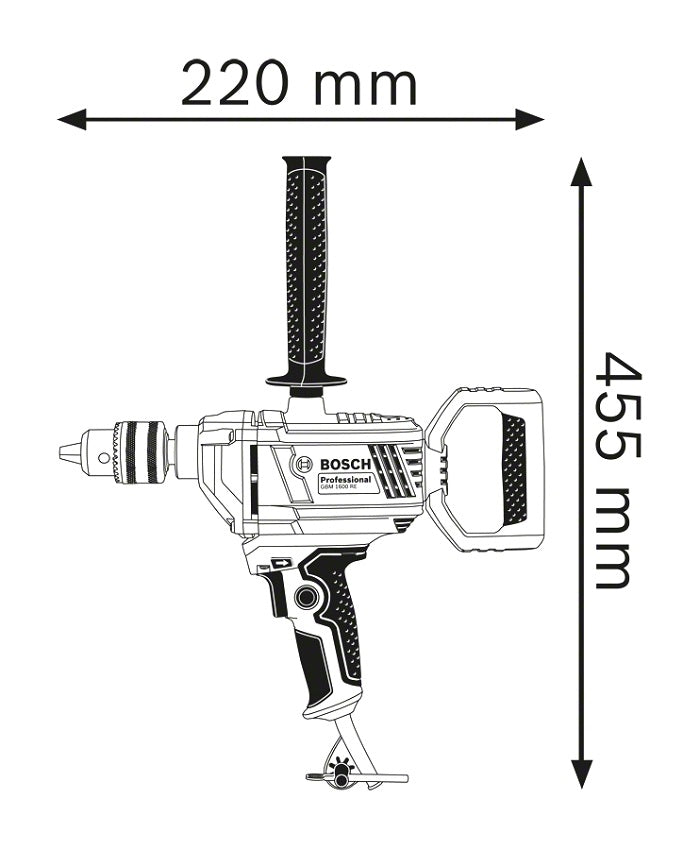 Vŕtačka Gbm 1600 Re 850w