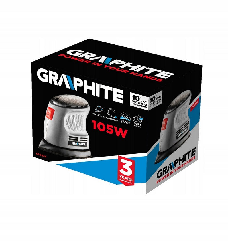 Levigatrice orbitale Delta 105w + accessori Grapgite