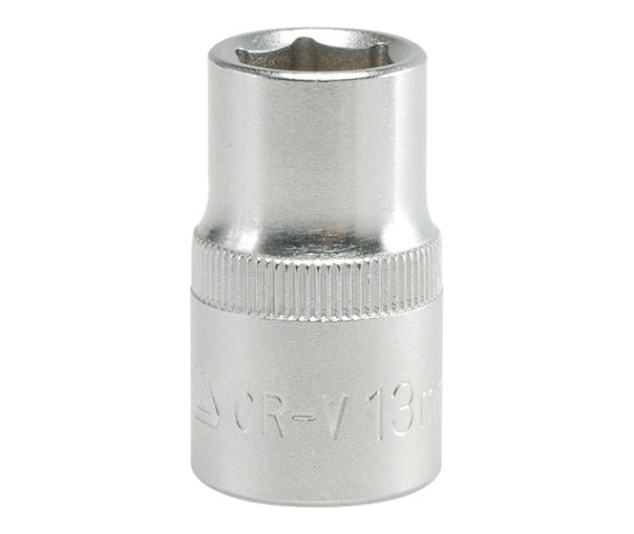 Douille Courte 6 Pans Chromée 1/2'' 13mm