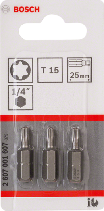 Punta Albero Punta T15 Eh 25mm 3 Pz.
