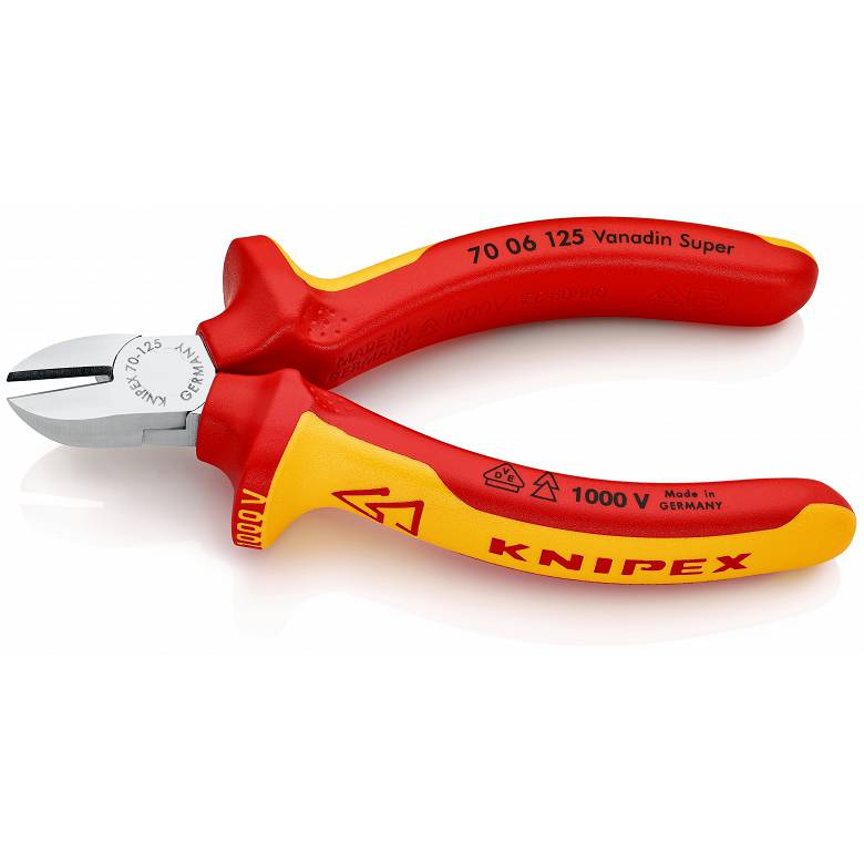 Pinza a taglio laterale isolata 125 mm