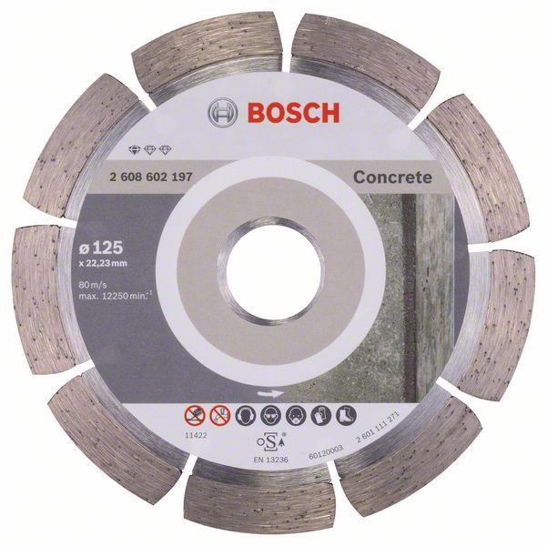 Disc diamantat standard din beton 125 mm