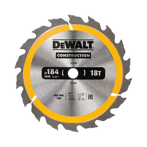 Circular Saw Blade For Wood 184/16mm 18 Teeth