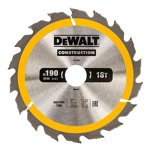 Circular Saw Blade For Wood 190/30mm 18 Teeth