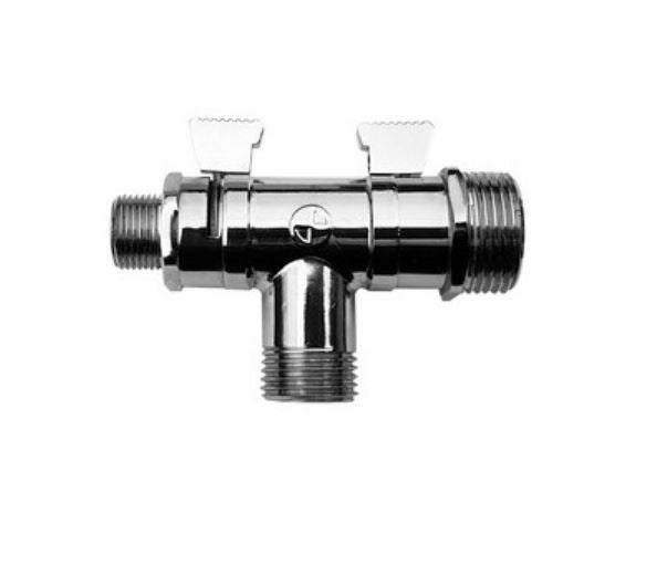 Valve Combi Aquacer Plastique 1/2''*3/8''*3/4'