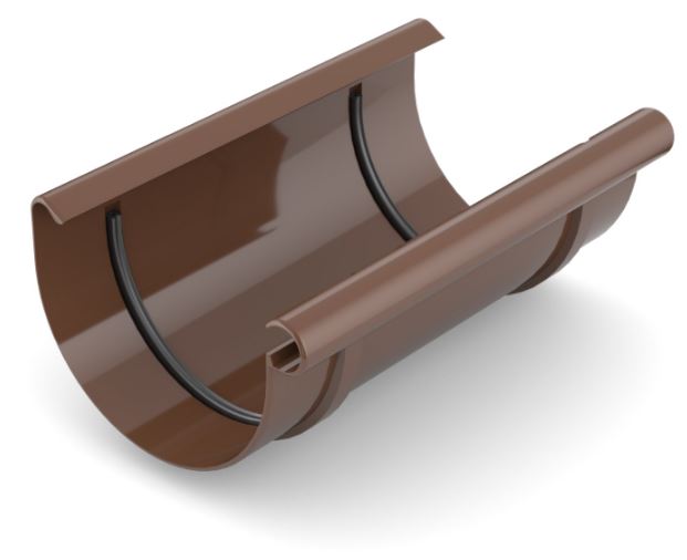 Gutter Connector 75mm Breeze Brown