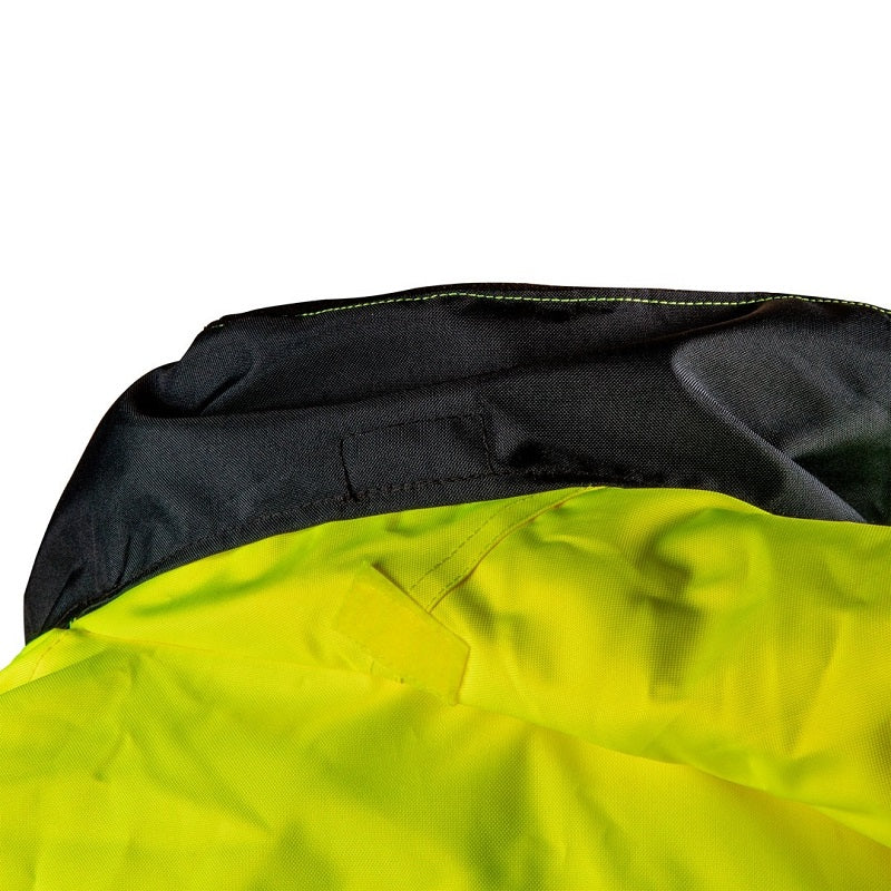 Gelbe, gut sichtbare, wattierte Arbeitsjacke, Größe L