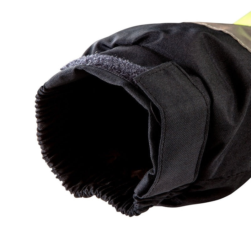 Gelbe, gut sichtbare, wattierte Arbeitsjacke, Größe L