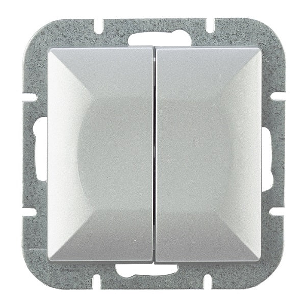 Pearl Double Connector P/t Silver