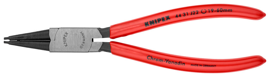 Pinza per anelli Ciger piegata a 45° interna 180 mm