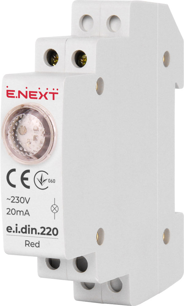 Signallampe für DIN-Schiene E.i.din.220 Rot
