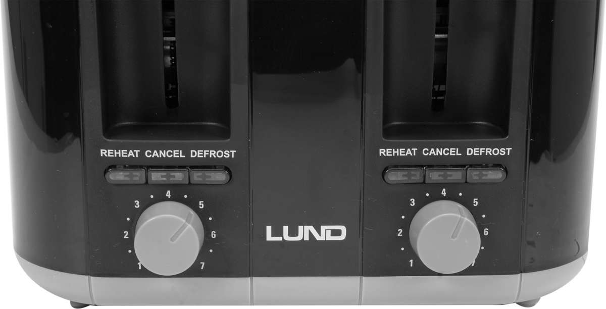 Toaster 1300-1500 W Schwarz