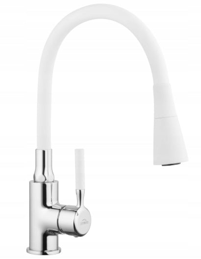 Pogo Trend Sink Fitting With Movable Spout 2f White