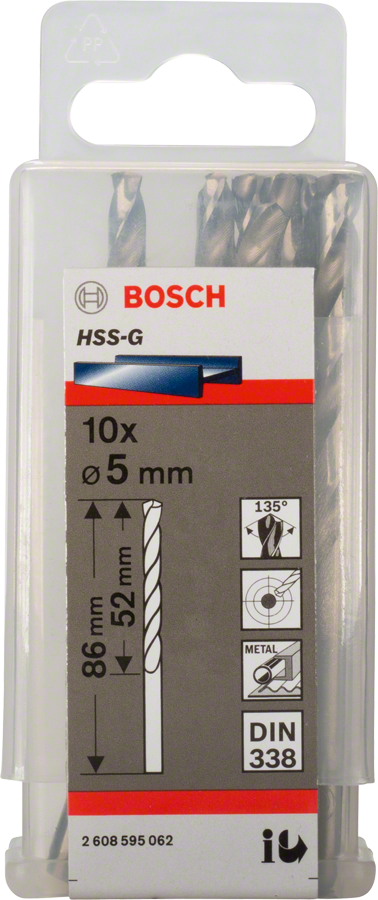 Burghiu Hss-g Din 338 5.0*52mm 10buc.