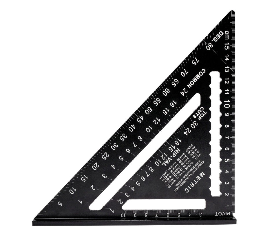 Angle de menuiserie en aluminium avec base 175 mm