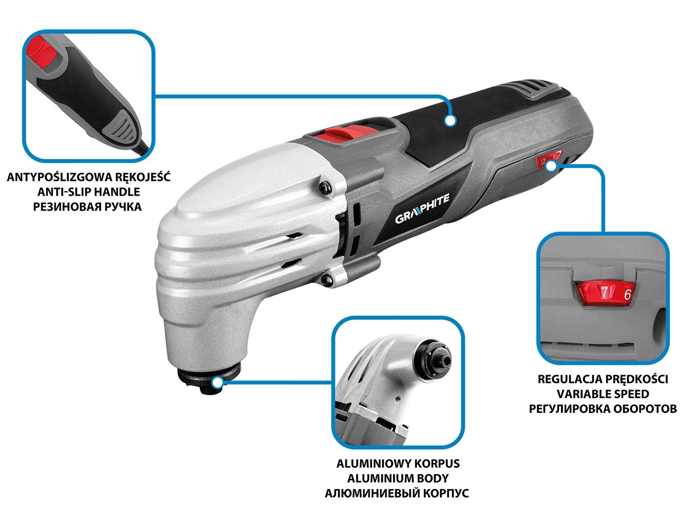 Dispositivo Multifunzione 250w Numero Di Oscillazioni 15000-21000