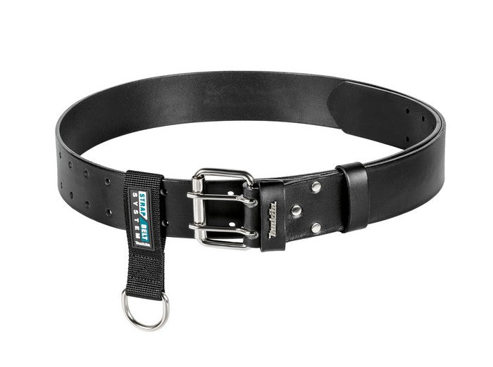 Black Leather Belt With Loop