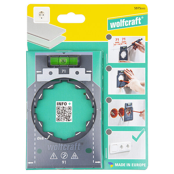Template For Installing Electrical Sockets And Switches