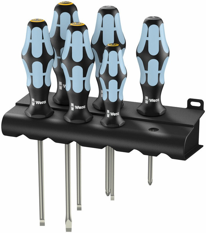 Stainless Steel Screwdriver Set + Hanger 6 Pieces