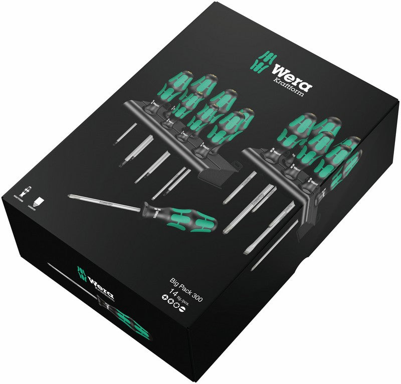 Set Of 14 Kraftform Screwdrivers + Hanger