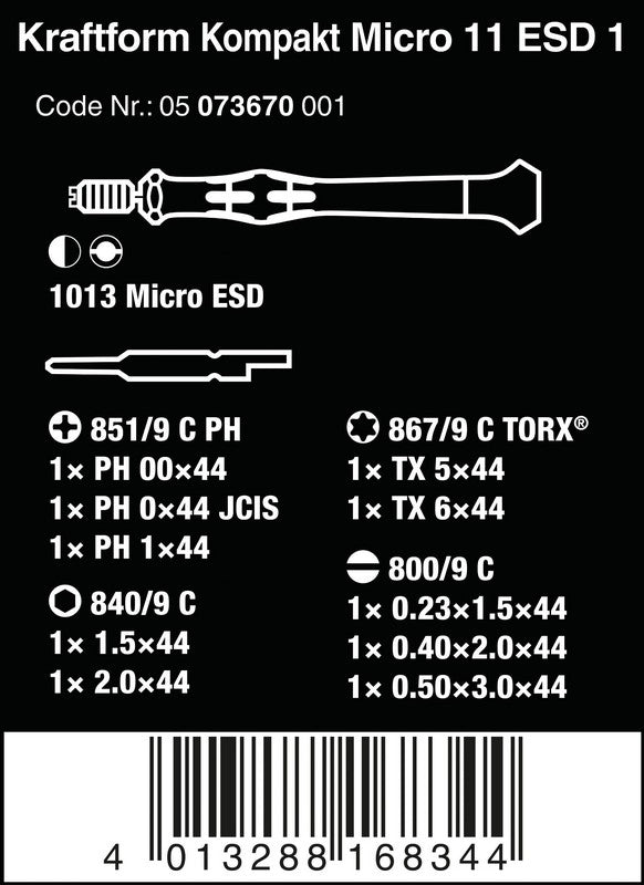 Kraftform Kompakt Micro 11 Esd Set 1 11 Pcs.