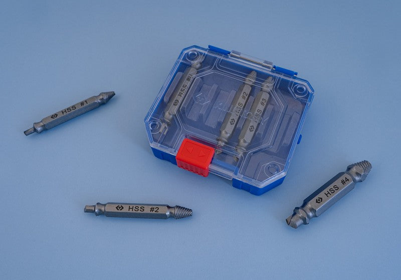 Set Of Extractors For Damaged Screws 2-12mm 6 Pcs.