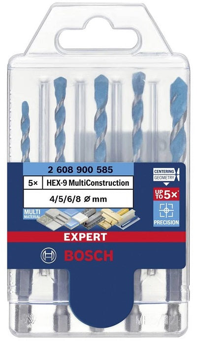 Set de foraje Expert Multiconstruction Hex-9 Set 5 buc