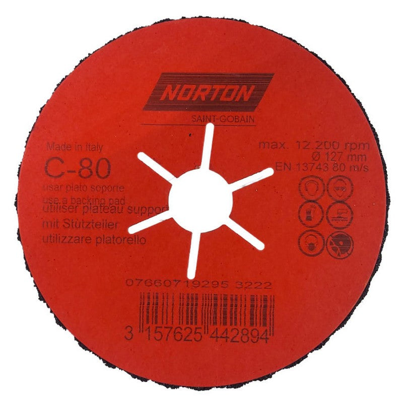 Disco Semiflessibile Norton Cp Flex 127mm P.80