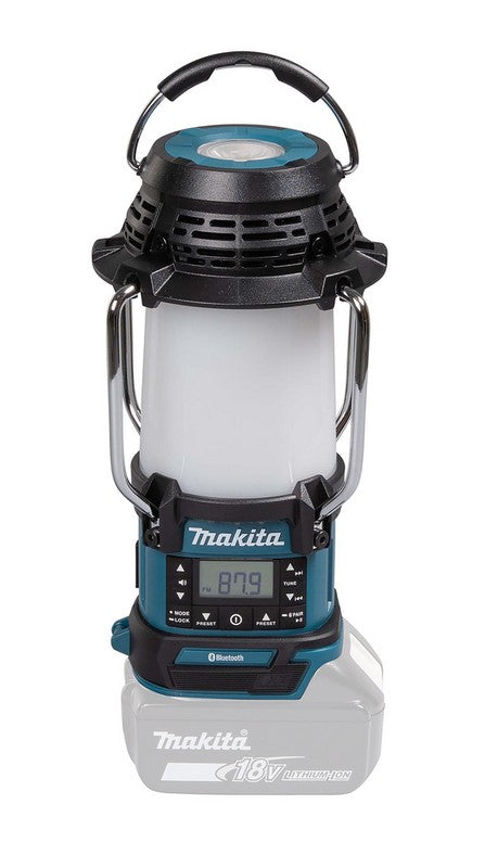 Radio Receiver With Lamp And Flashlight 18v Fm Bluetooth Usb