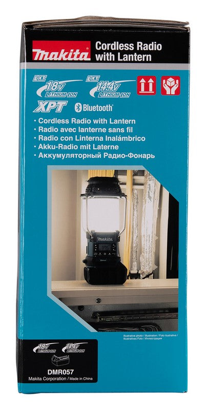 Radio Receiver With Lamp And Flashlight 18v Fm Bluetooth Usb