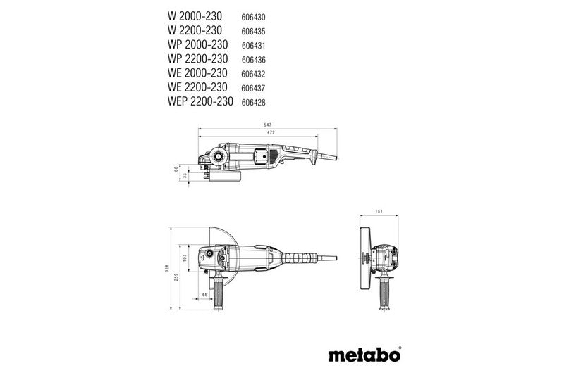Meuleuse d'angle 230mm We 2000-230