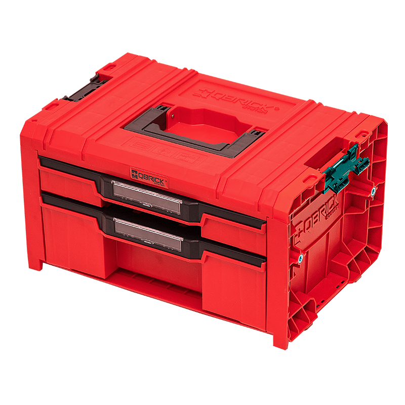 Qbrick Pro Drawer 2 Toolbox 2.0exp.red