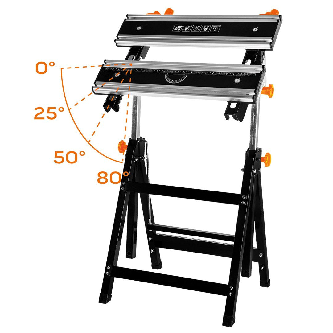 Adjustable Aluminum Workbench 60*58*77-107 Cm