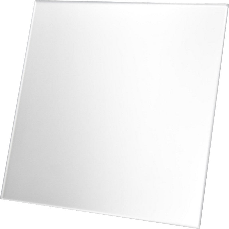 Drim Glas Fläkt Panel Satin Silver