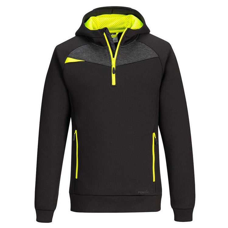 Sweatshirt With 1/4 Zip Dx4 Black Size Xxl