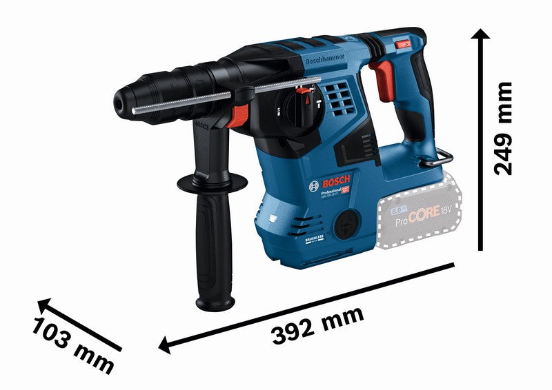 Martelo rotativo sem fio Sds+ Gbh 18v-28 Cf 2*8ah