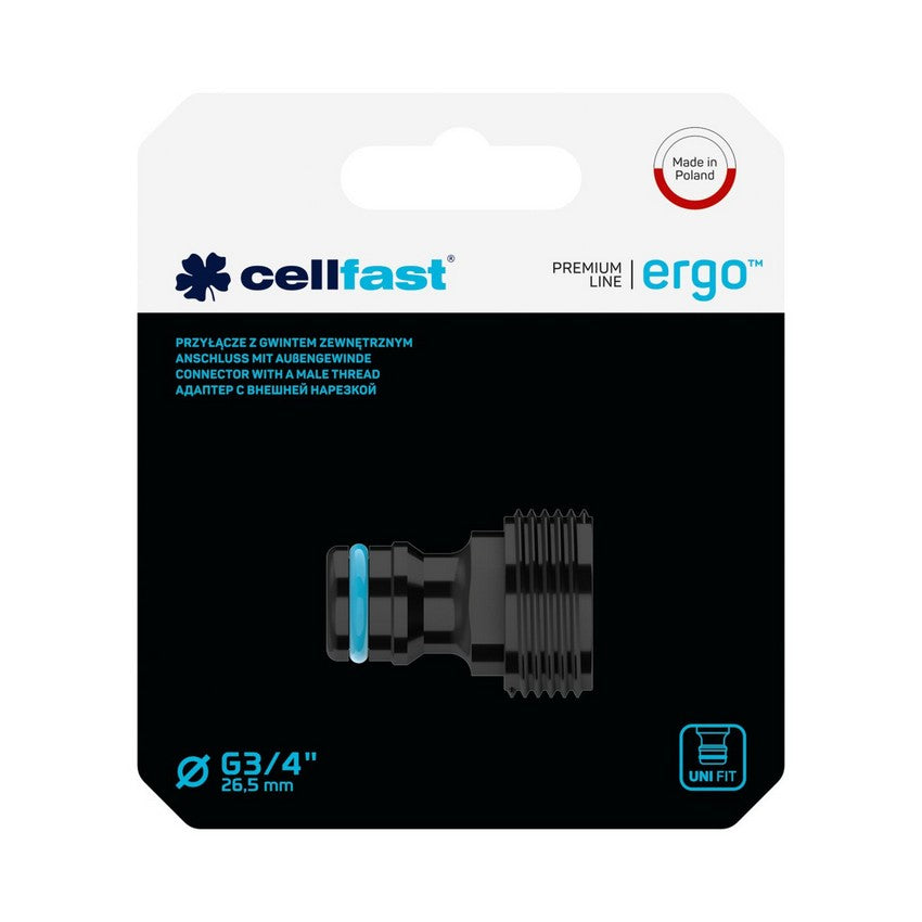 Conexão de rosca externa ergonômica de 3/4''