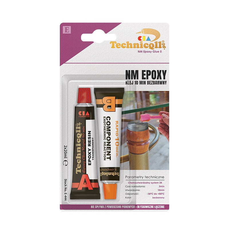 Епоксидно лепило Clear 2*20ml 10мин.