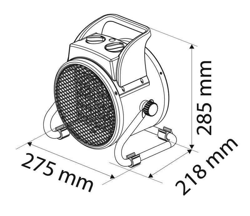 Elektrický keramický ohrievač Ptc 3kw