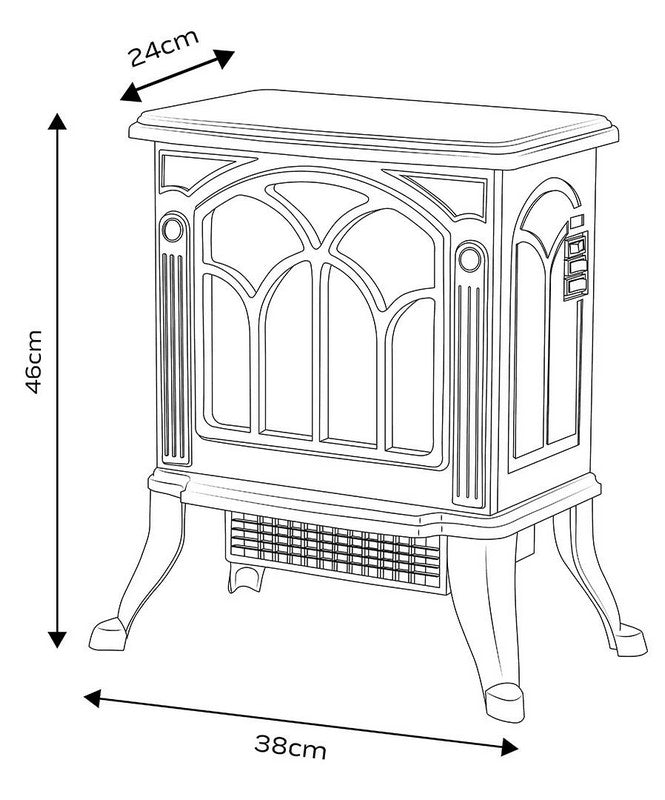 Keramický ohrievač ventilátora 800w/1500w