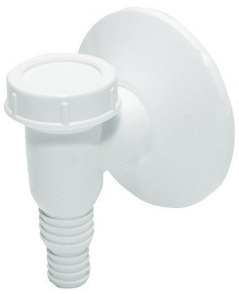 White Surface-mounted Washing Machine Siphon
