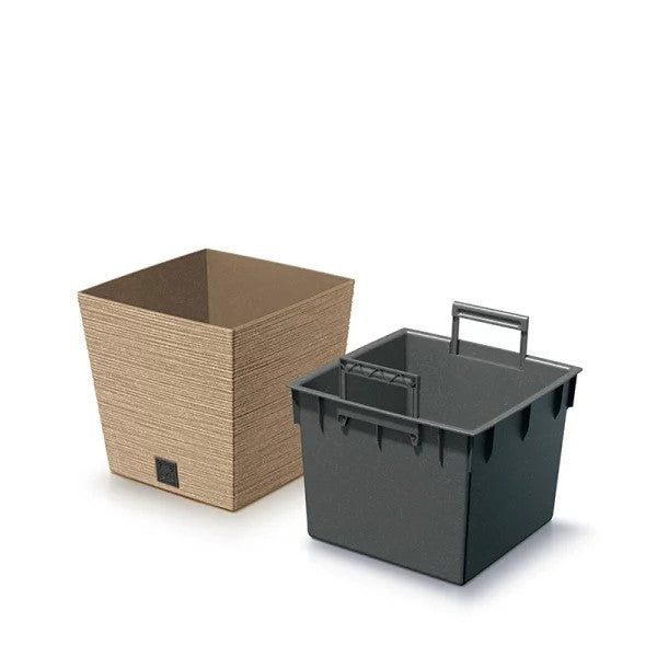 Ghiveci Furu Square Eco Wood-naturo Fsc Mix 19l