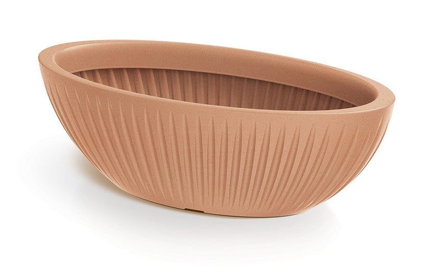 Latia Oval urtepotte - Terracotta