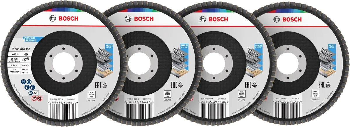 Conjunto de disco flap X451 125mm 60pcs