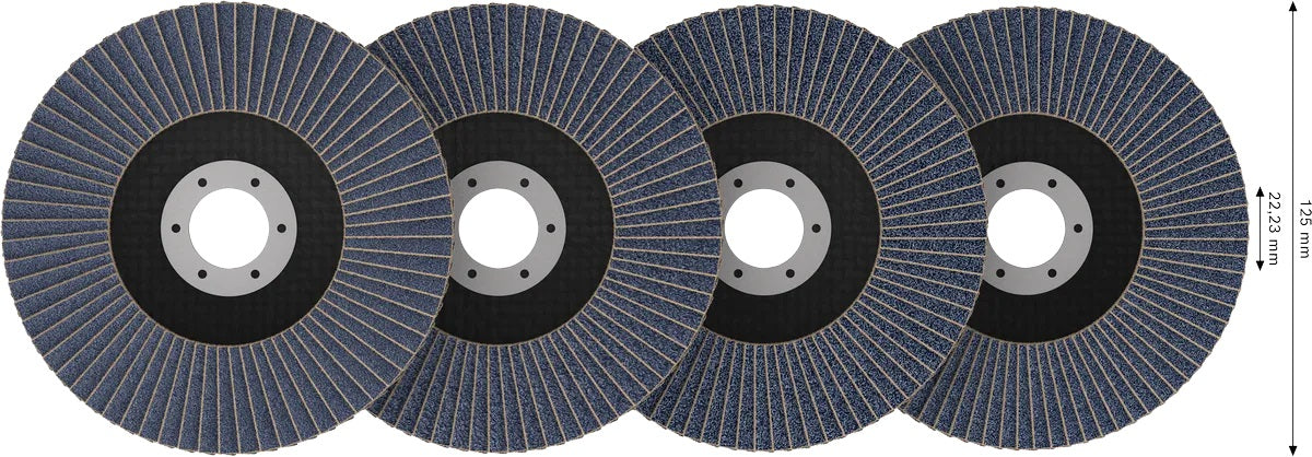 Conjunto de disco flap X451 125mm 60pcs